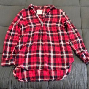 Pull over flannel for women